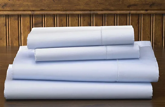 Blue Hemstitch Sheets