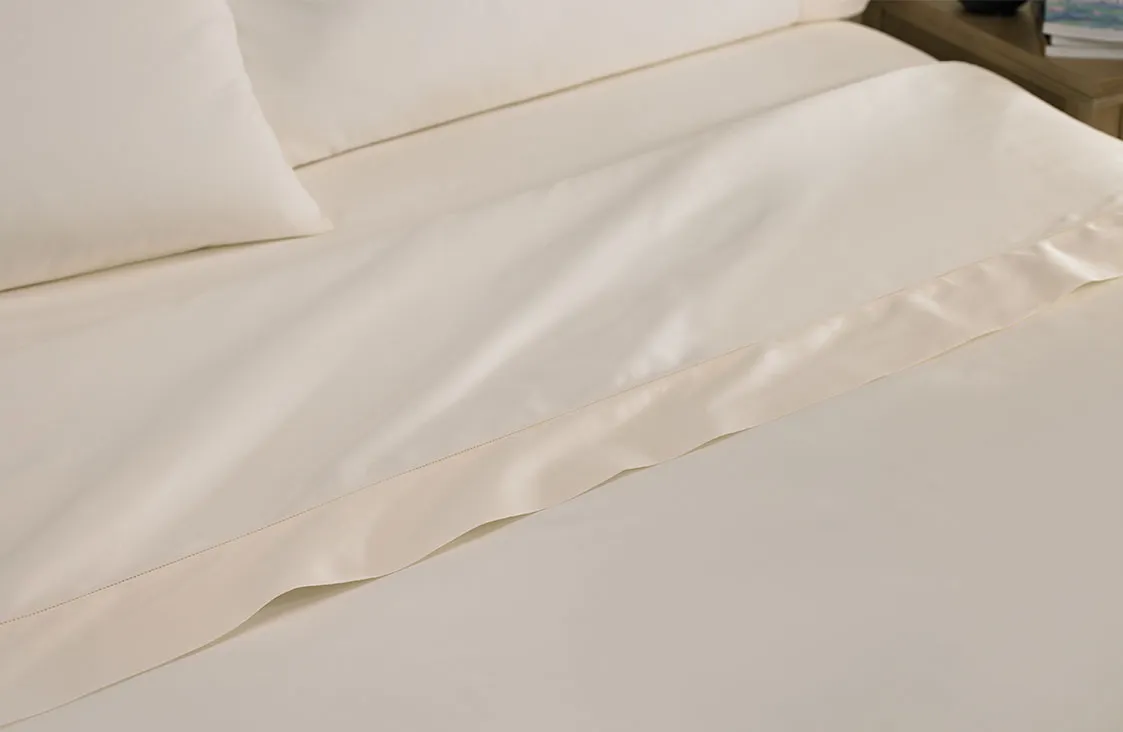Ivory Hemstitch Flat Sheet