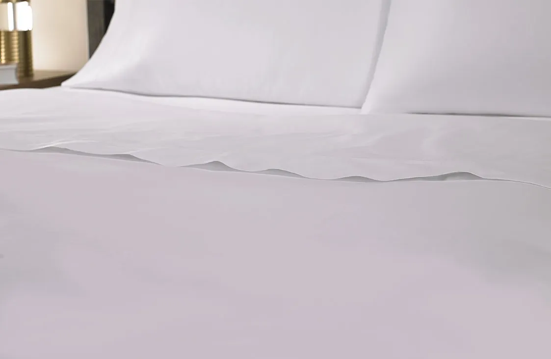 White Hemstitch Flat Sheet