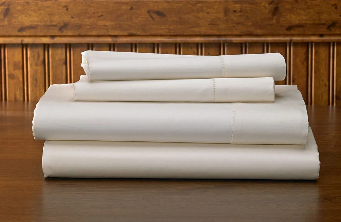 Ivory Hemstitch Sheet Set