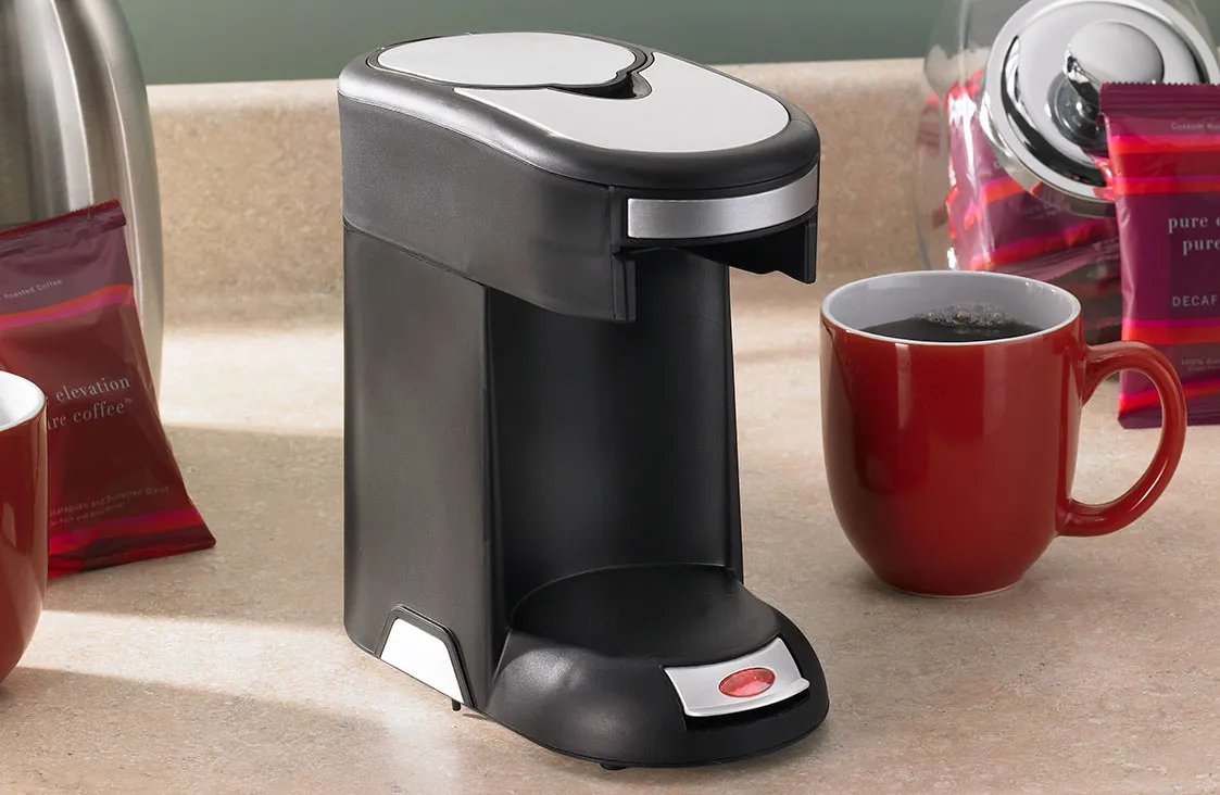 One Cup Coffee Brewer & Brew Tray Set