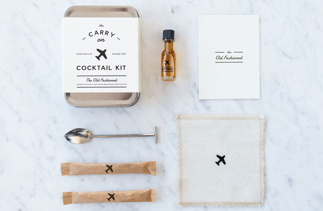 Old Fashioned Carry-On Cocktail Kit