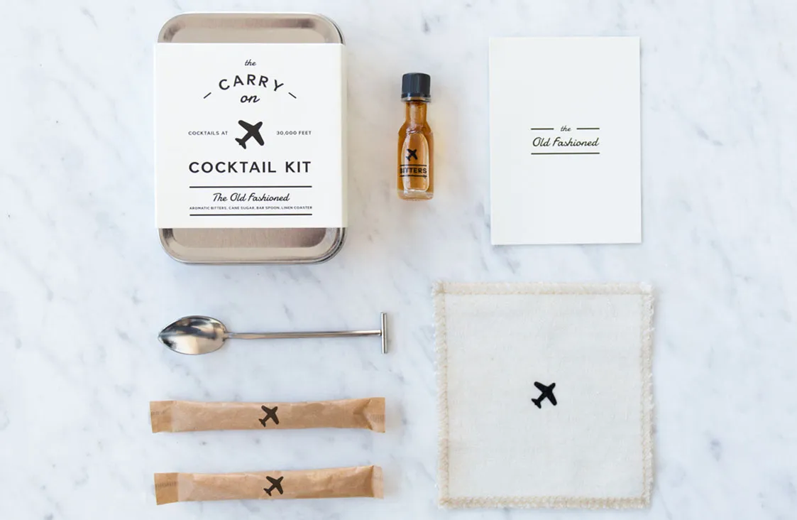 Old Fashioned Carry-On Cocktail Kit