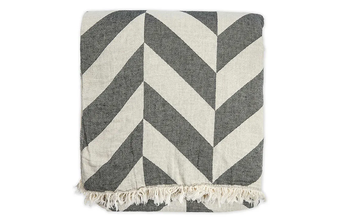 Chevron Fleece Throw