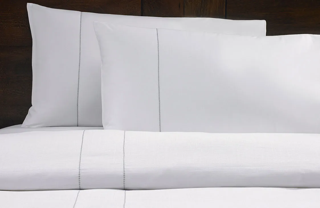 Platinum Stitch Duvet Cover and Pillowcases Set