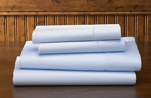 Product Blue Hemstitch Sheet Set