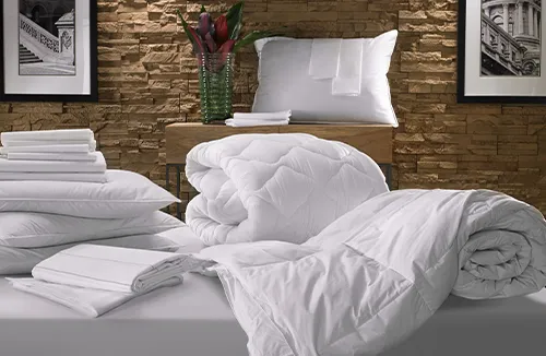 Product Platinum Stitch Bed & Bedding Set