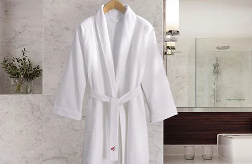 Product Waffle Shawl Collar Robe
